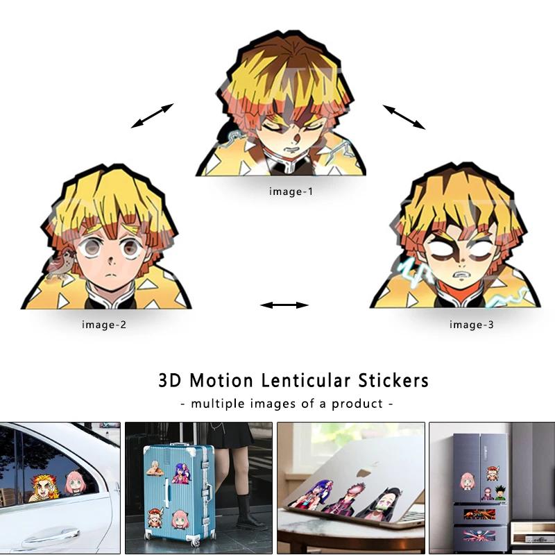 Laptop Accessories For Gift - Demon Slaye Zenitsu 3D Lenticular Anime