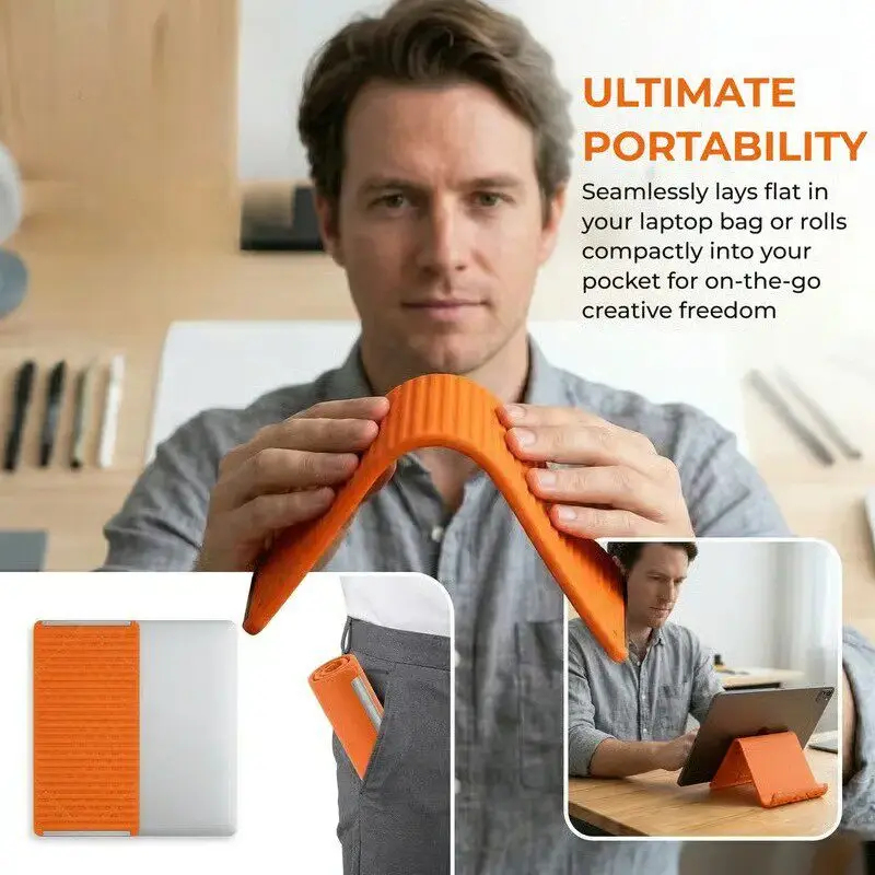 Silicone Foldable Phone Stand  - Laptop Stand Portable avaliação e preço