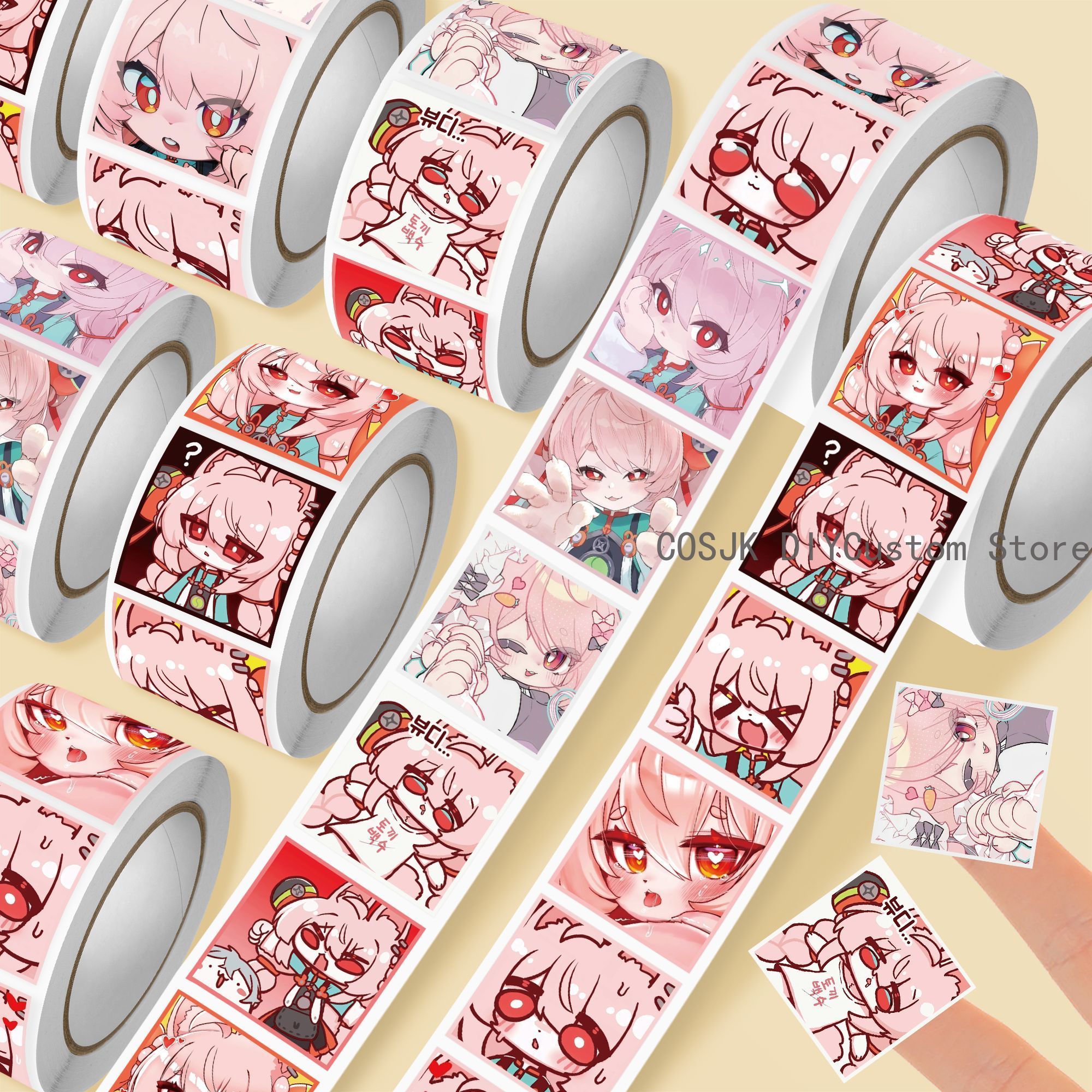 500Pc/Roll Anime Zenless Zone  - Laptop Accessories For Gift avaliação e preço