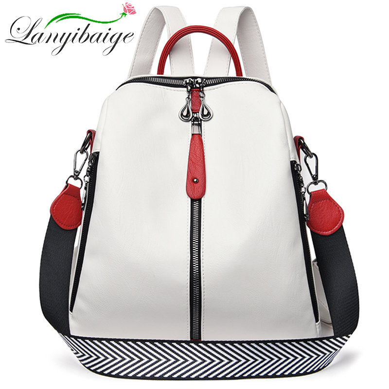 Fashion Backpack Women Soft Le - Laptop Accessories For Girls avaliação e preço