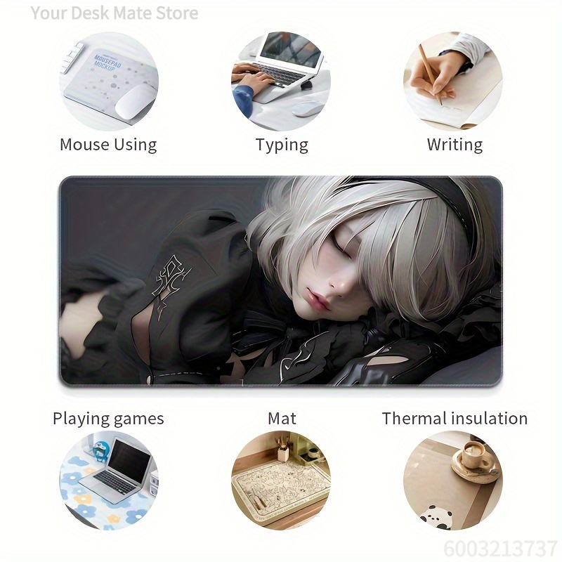 Short Hair Anime Girl Theme Mo - Laptop Accessories For Girls avaliação e preço
