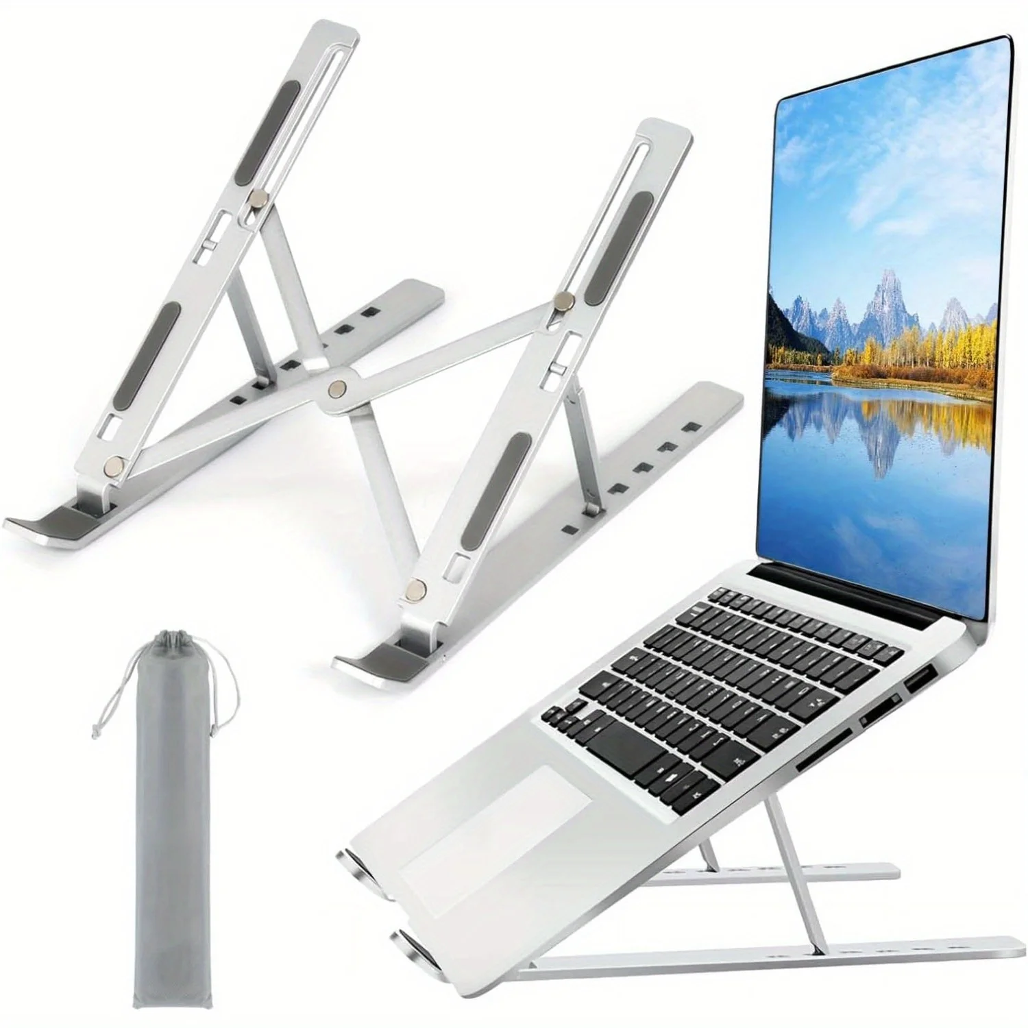 Adjustable Aluminum Laptop Sta - Laptop Stand Portable avaliação e preço