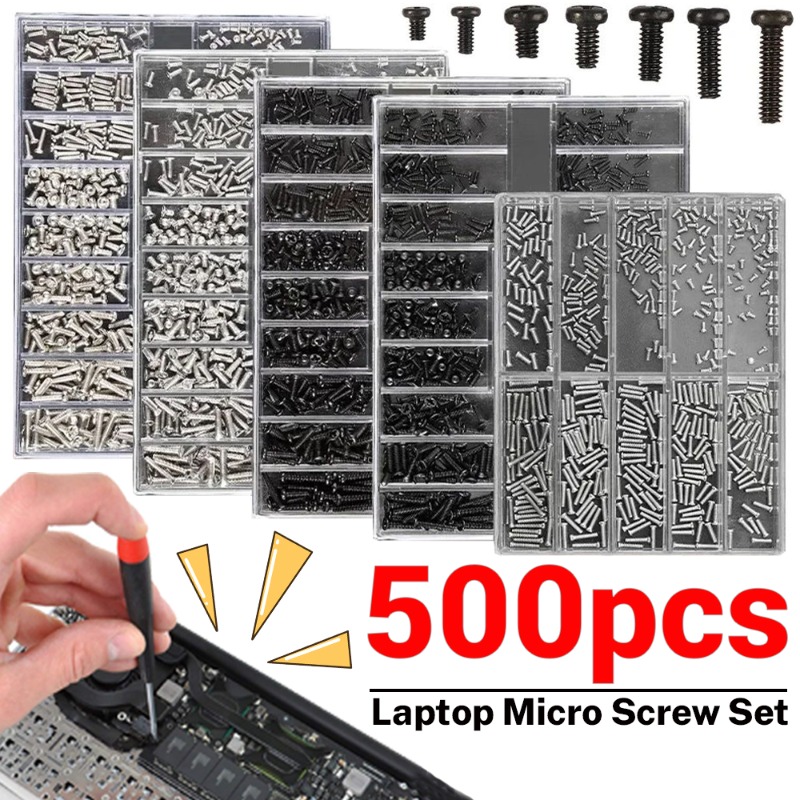 500PCS Laptop Notebook Screws  - Laptop Repair Accessories avaliação e preço