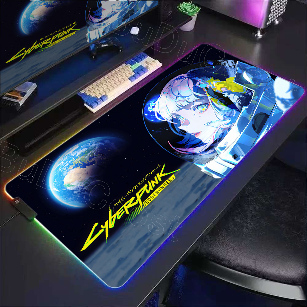 HD Anime Girl Mouse Pad RGB De - Laptop Accessories For Girls avaliação e preço