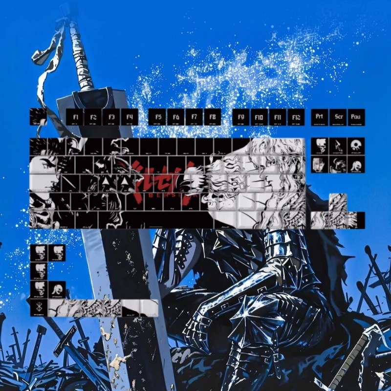 BERSERK Theme Anime Keycap 98  - Laptop Accessories For Gift avaliação e preço