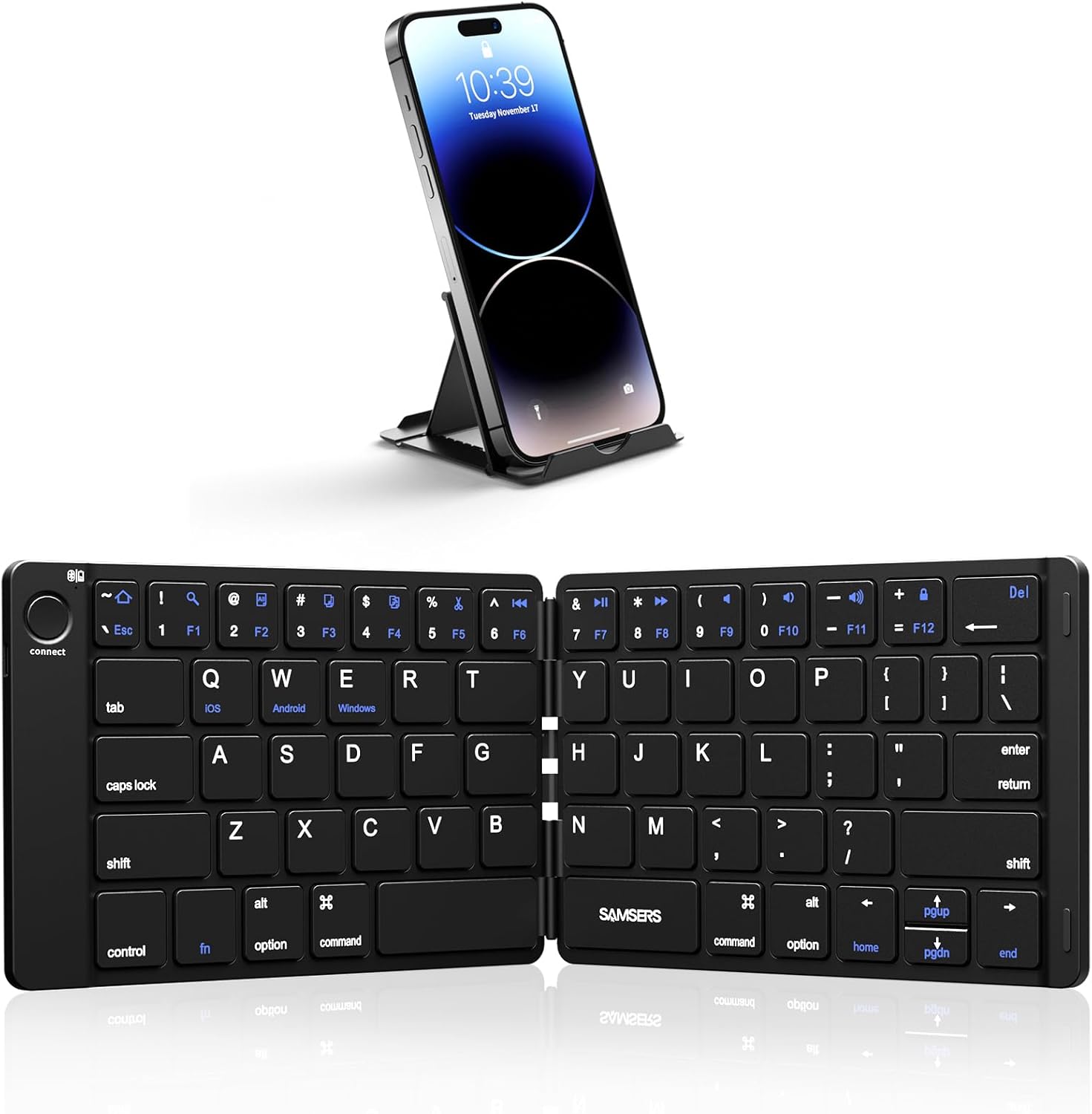 Foldable Bluetooth Keyboard -  - Laptop Stand Portable avaliação e preço